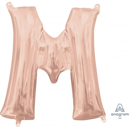 L16  16" (ROSE GOLD) Letter M